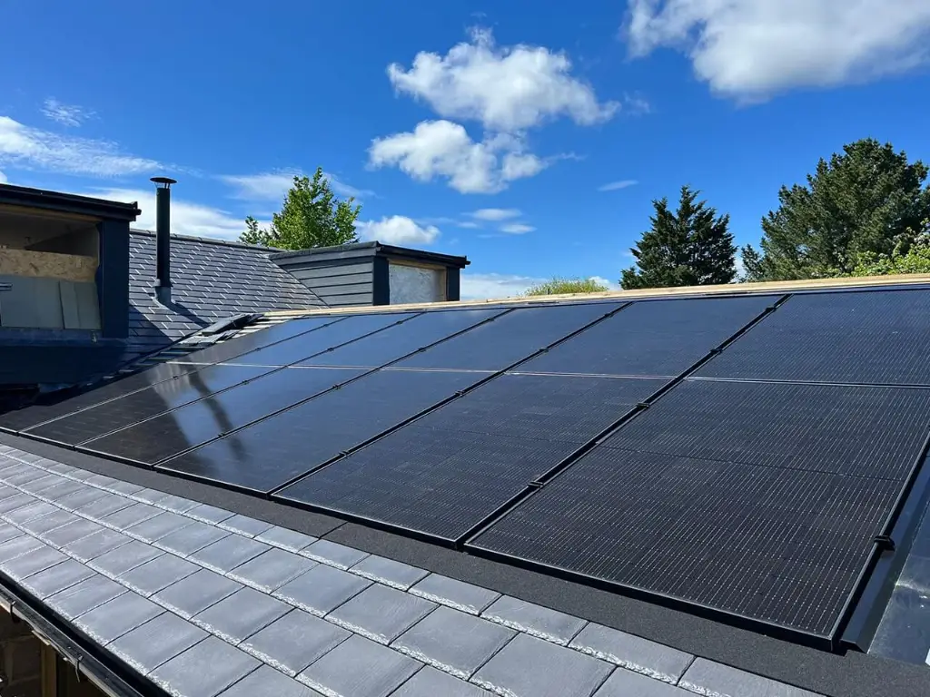 In-Roof Solar Panels In Summer