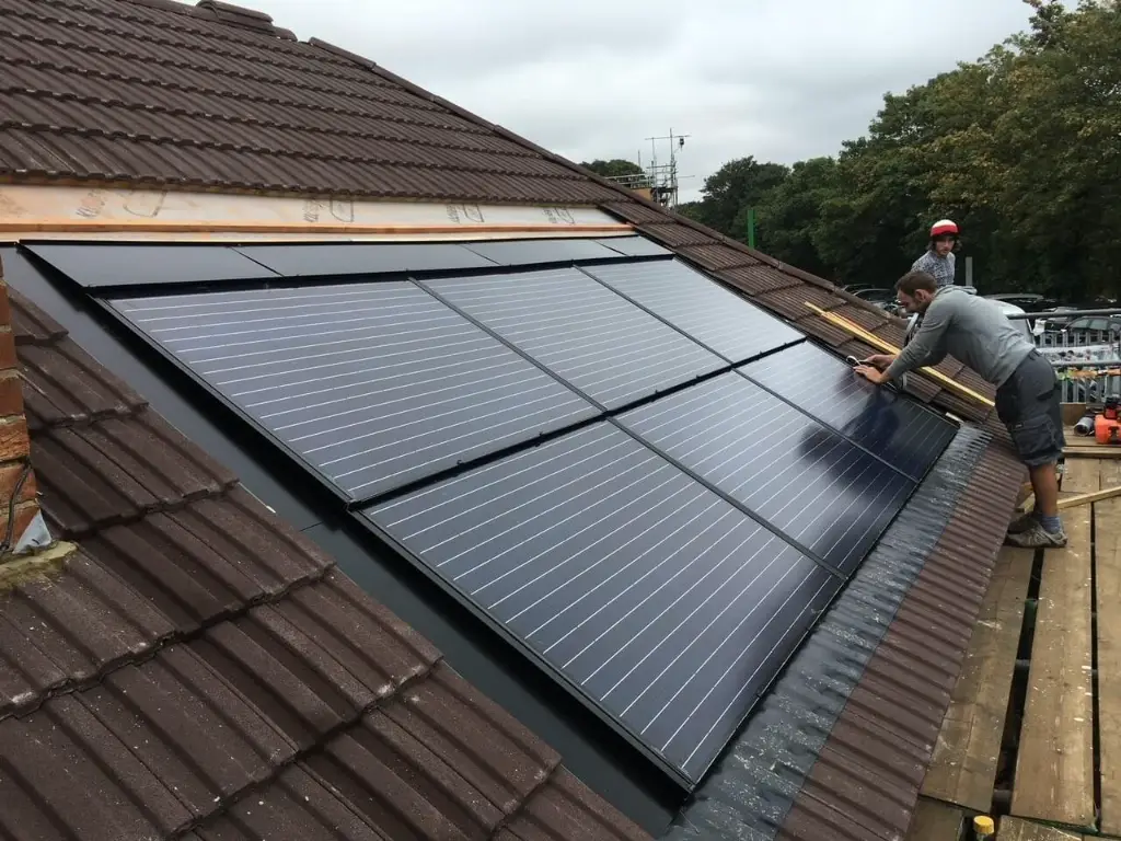 In-Roof Solar Panel Installation